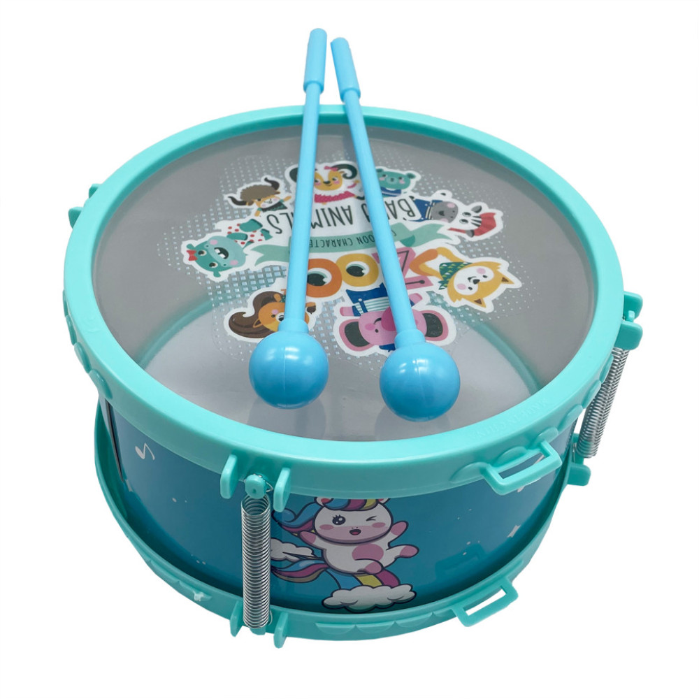 Детская игрушка Барабан 168-15C(Turquoise) палочки 2 шт 20 см