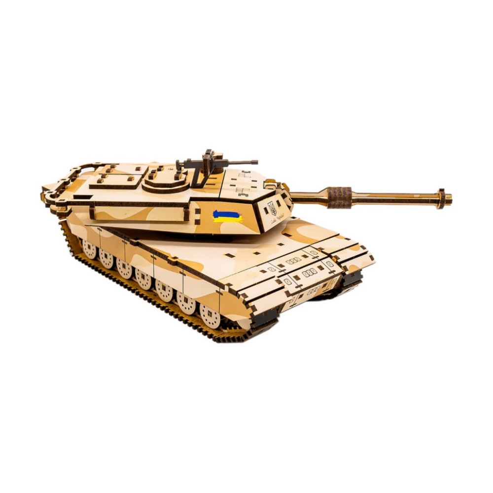 Деревянный 3D конструктор "Абрамс" Puz-26917, 187 деталей