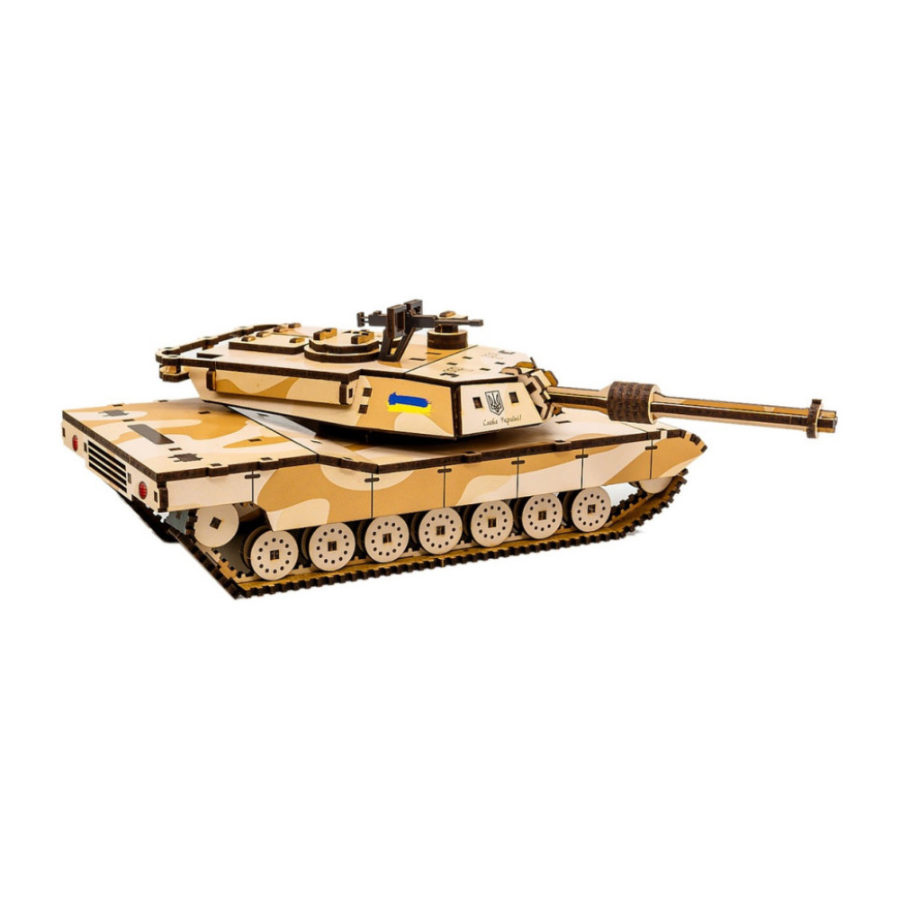 Деревянный 3D конструктор "Абрамс" Puz-26917, 187 деталей