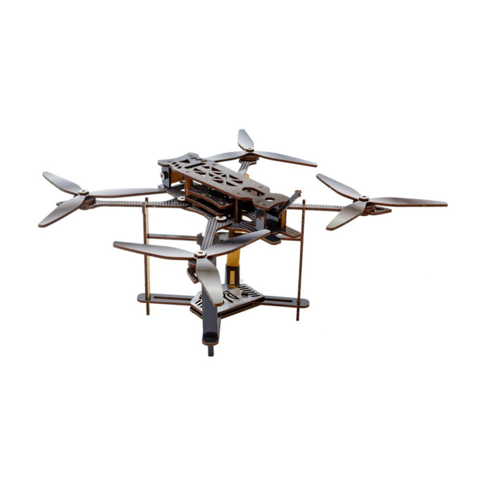 Деревянный 3D конструктор "FPV дрон" Puz-00923, 95 деталей