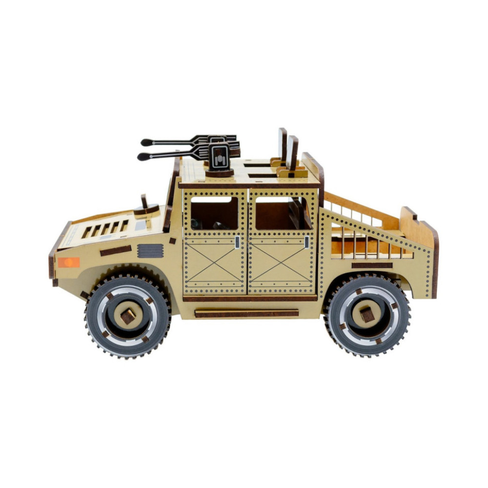 Дерев'яний 3D конструктор "Humvee" Puz-00927, 100 деталей