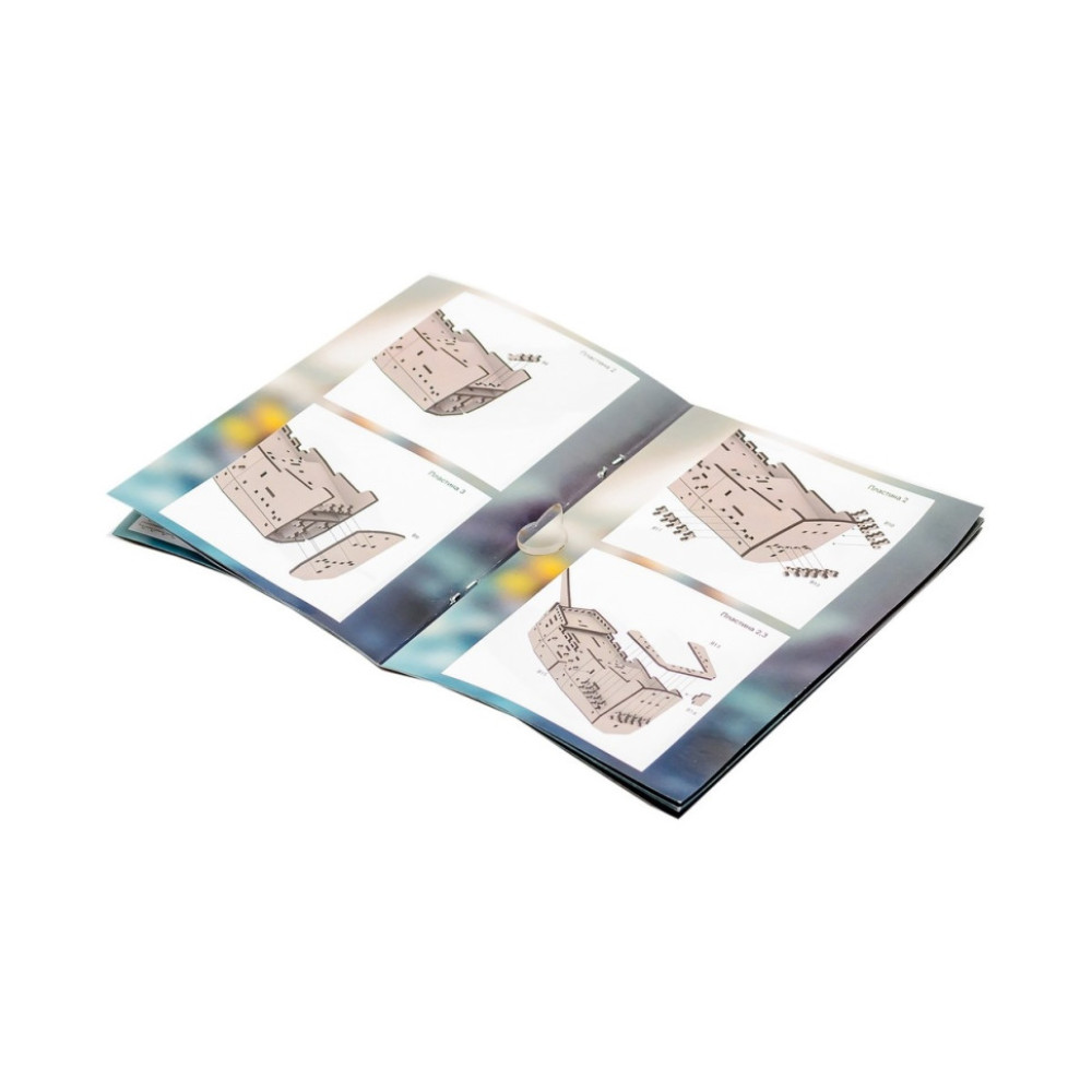 Деревянный 3D конструктор "Пиратский корабль" Puz-00928, 196 деталей