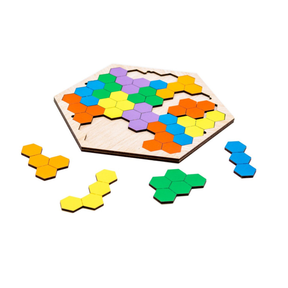 Настільна гра-пазл, що розвиває "Шестикутник" Арт-22079, 20 елементів