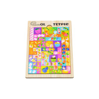 Розвиваюча дерев'яна іграшка "Тетріс Солодощі" Puz-22923