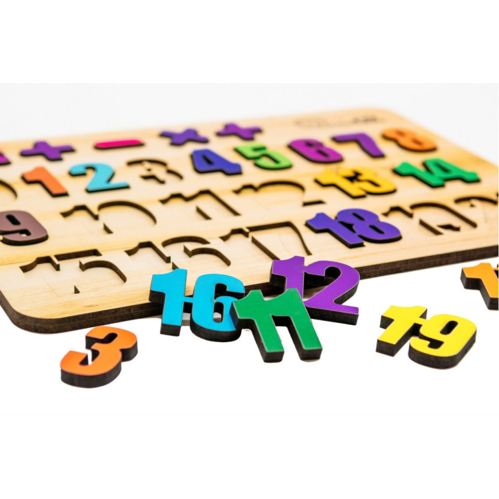 Розвиваюча дерев'яна іграшка "Цифри" Арт-11230, 27 елементів
