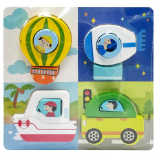 Детский деревянный пазл-вкладыш 3D "Транспорт" C15057-1