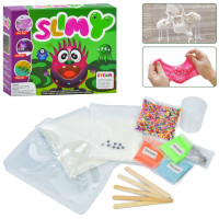 Дитячий набір творчості "Зроби лізуна" MK 5517 формочка, склянка, палички, пінопластові кульки