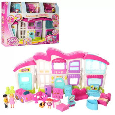 Будиночок для ляльок з меблями 16689 у комплекті з ляльками