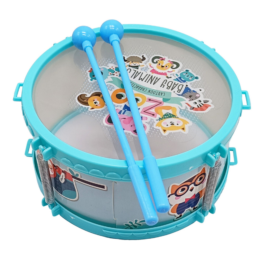 Детская игрушка Барабан 168-14C(Turquoiuse) палочки 2 шт 20см