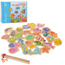 Дерев'яна іграшка рибалка "Морські жителі" MD 1664