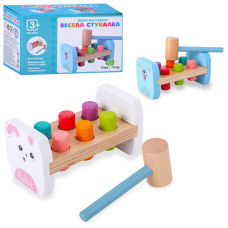 Дерев'яна іграшка стукачка "Собачка" MD 0839 молоток