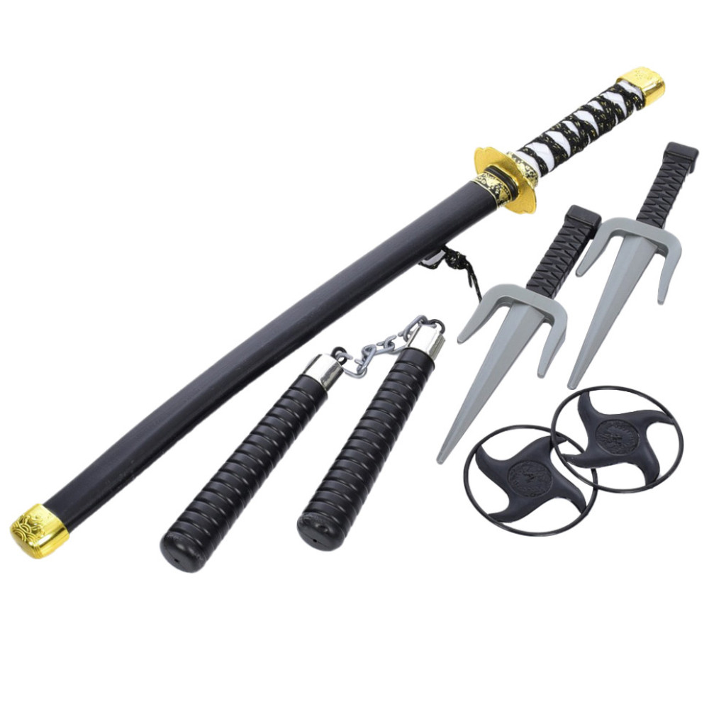 Дитячий набір зброї "Ніндзя" DS210-A5 кинжал, сюрикени, нунчаки