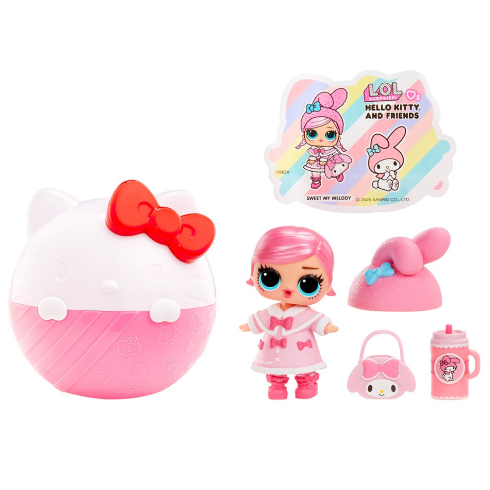 Дитячий ігровий набір з лялькою серії "Loves Hello Kitty" - Hello Kitty та друзі L.O.L. Surprise! 523840