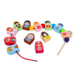 Деревянные игрушки-шнуровки