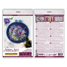 Набор для вышивания крестиком "Неоновый блеск" AHM-054 с пяльцем