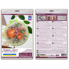 Набір для вишивання хрестиком "Цитрусові нотки" AHM-076 із п'яльцем