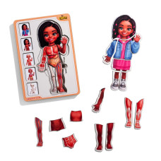 Дерев'яний пазл-вкладиш "Анатомія людини - дівчинка-3" (ПСД264) PSD264