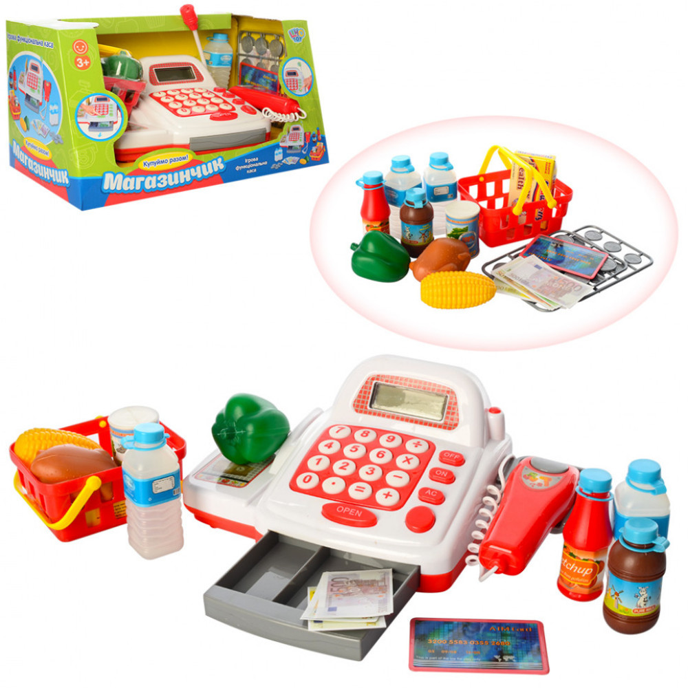 Игрушечный кассовый аппарат 7300 со сканером