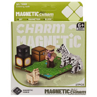 Дитячий магнітний конструктор Minecraft 9966, 27 деталей