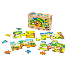 Дитячий пазл Фрукти 4 в 1 Puz-84681, 80 елементів