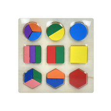 Дитячий дерев'яний сортер "Геометрика" MD 1545-2, 9 фігурок