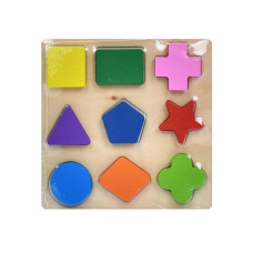 Дитячий дерев'яний сортер "Геометрика" MD 1545-1, 9 фігурок