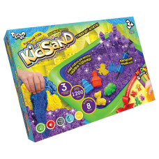 Кінетичний пісок KidSand набір 8096DT, 1200 г піску та пісочниця