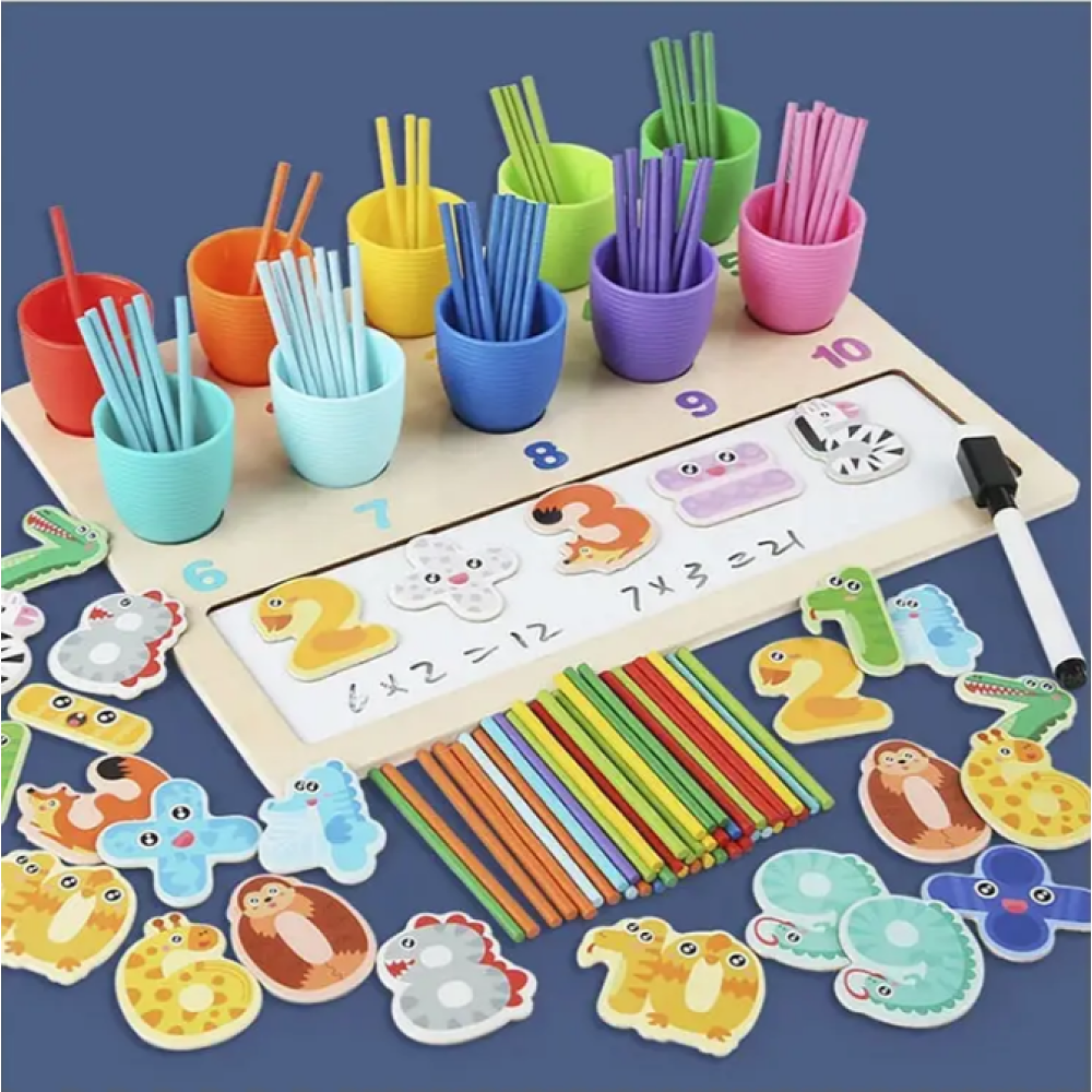 Деревянная Логическая игра "Математика" 58602