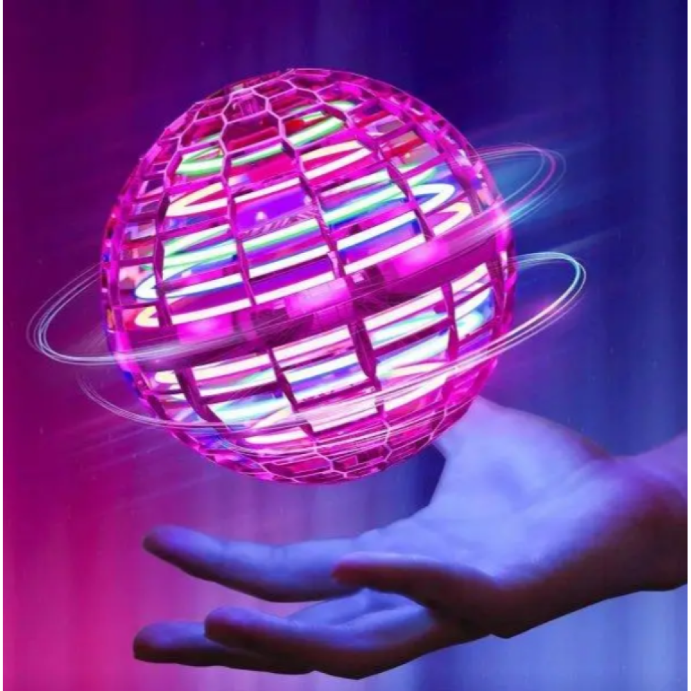 Летающий шар-спиннер Flynova pro 368FN(Pink) со светом