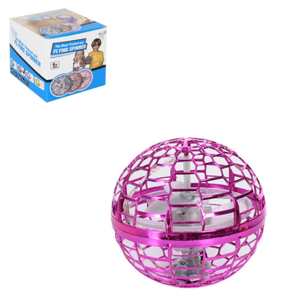 Летающий шар-спиннер Flynova pro 368FN(Pink) со светом