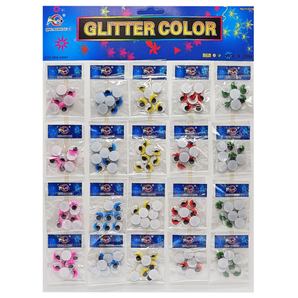 Творческий набор для аппликаций "Глаза" 929447, 5 цветов