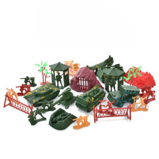 Дитячий набір солдатиків 2069D-1 військова техніка, з транспортом