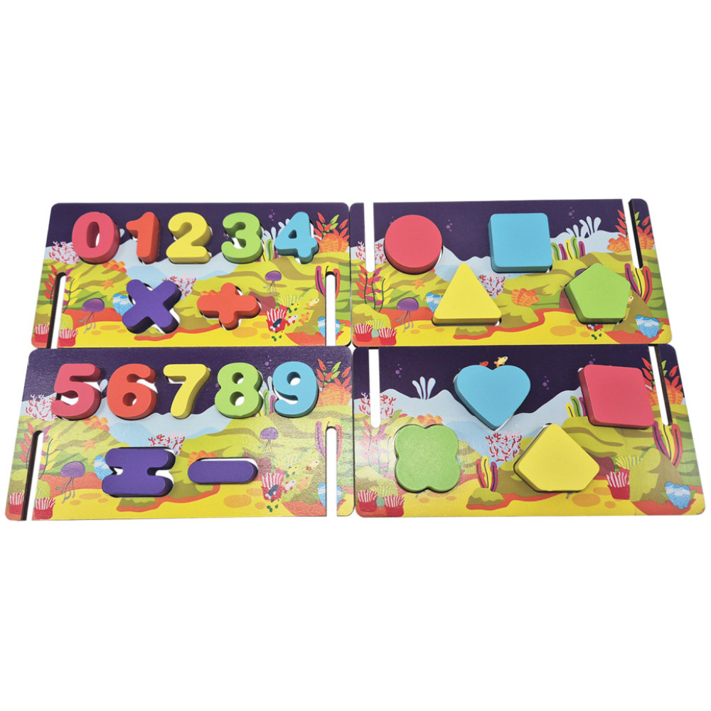 Дерев'яний сортер-рибалка "Океан" C 61739 стіни-конструктор, математичний та фігурний