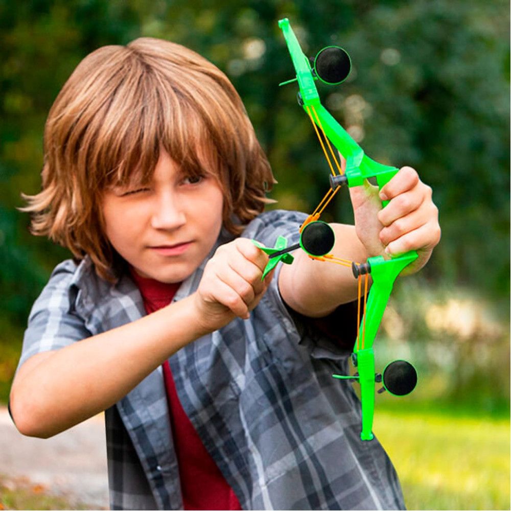 Игрушечный лук с мишенью BULLZ EYE Zing AS200G 3 стрелы и мишень