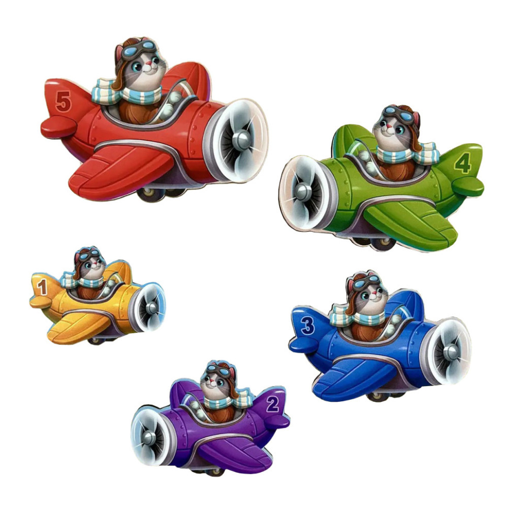 Деревянный детский сортер "Самолеты больше - меньше" (ПСД299) PSD299