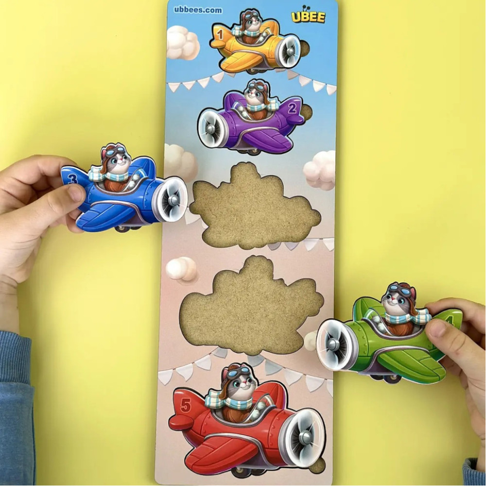 Деревянный детский сортер "Самолеты больше - меньше" (ПСД299) PSD299