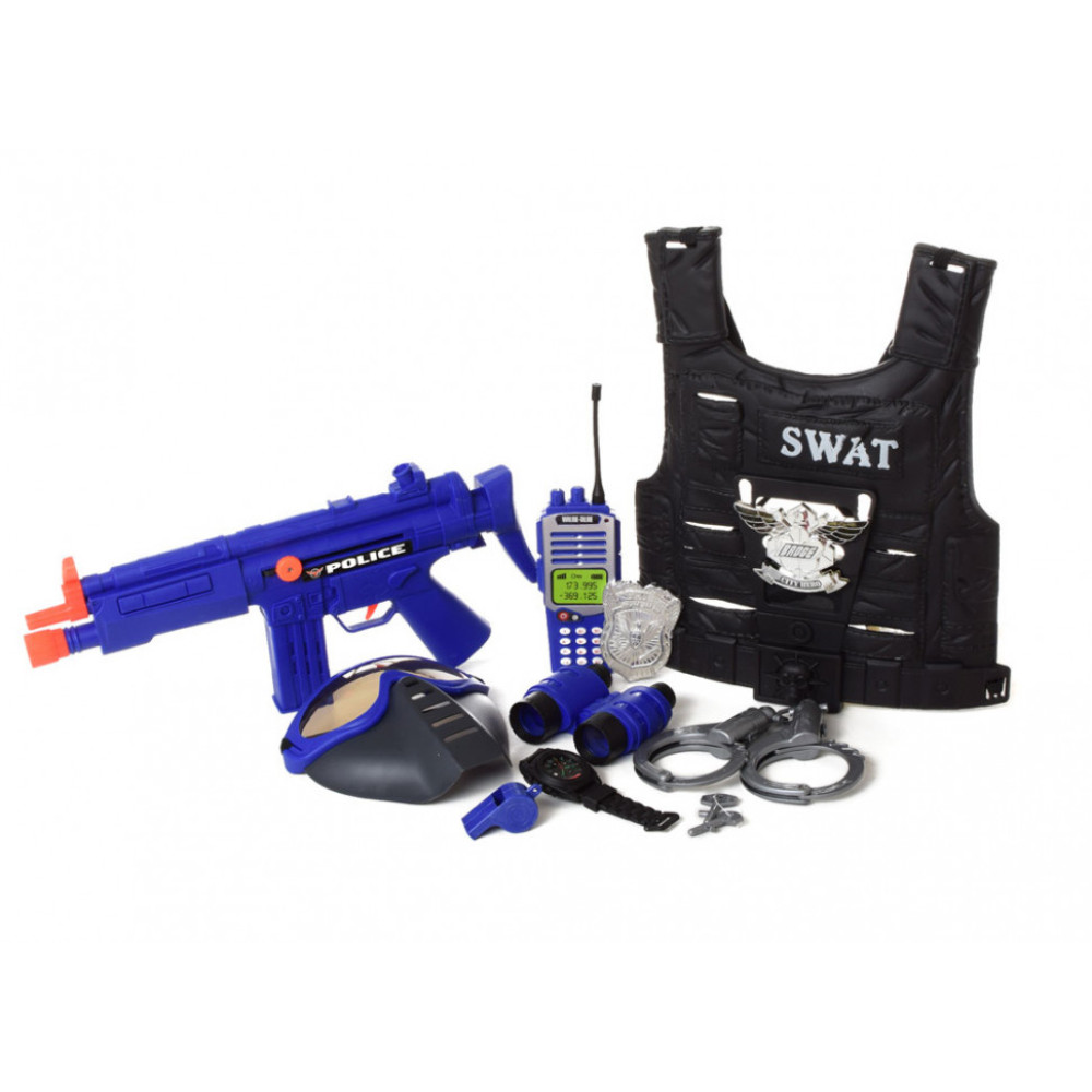 Игровой набор полицейского P013B с автоматом