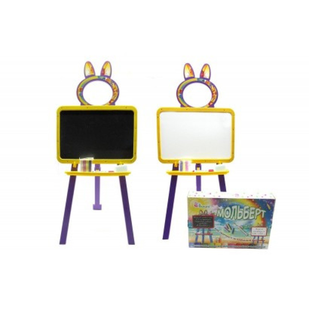 Дитяча дошка для малювання магнітна 013777/1 Жовто-блакитна