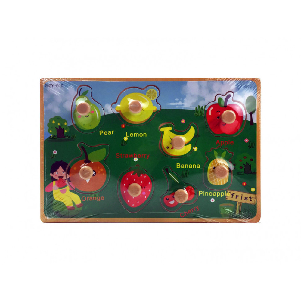 Развивающая игрушка Рамка-вкладыш MD 2384-01 деревянная