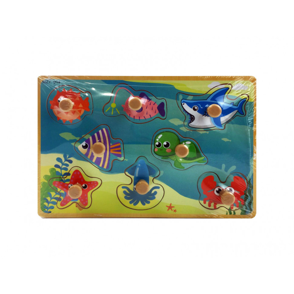 Развивающая игрушка Рамка-вкладыш MD 2384-01 деревянная