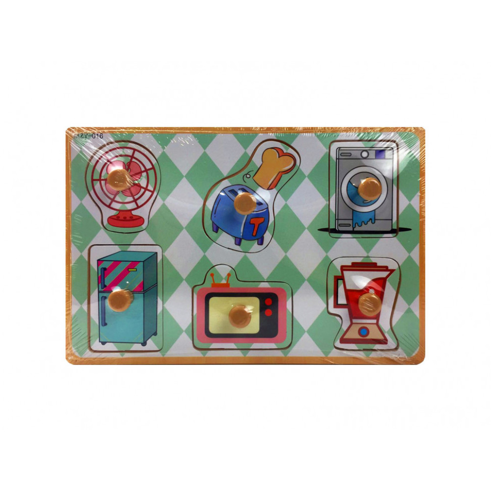 Развивающая игрушка Рамка-вкладыш MD 2384-01 деревянная