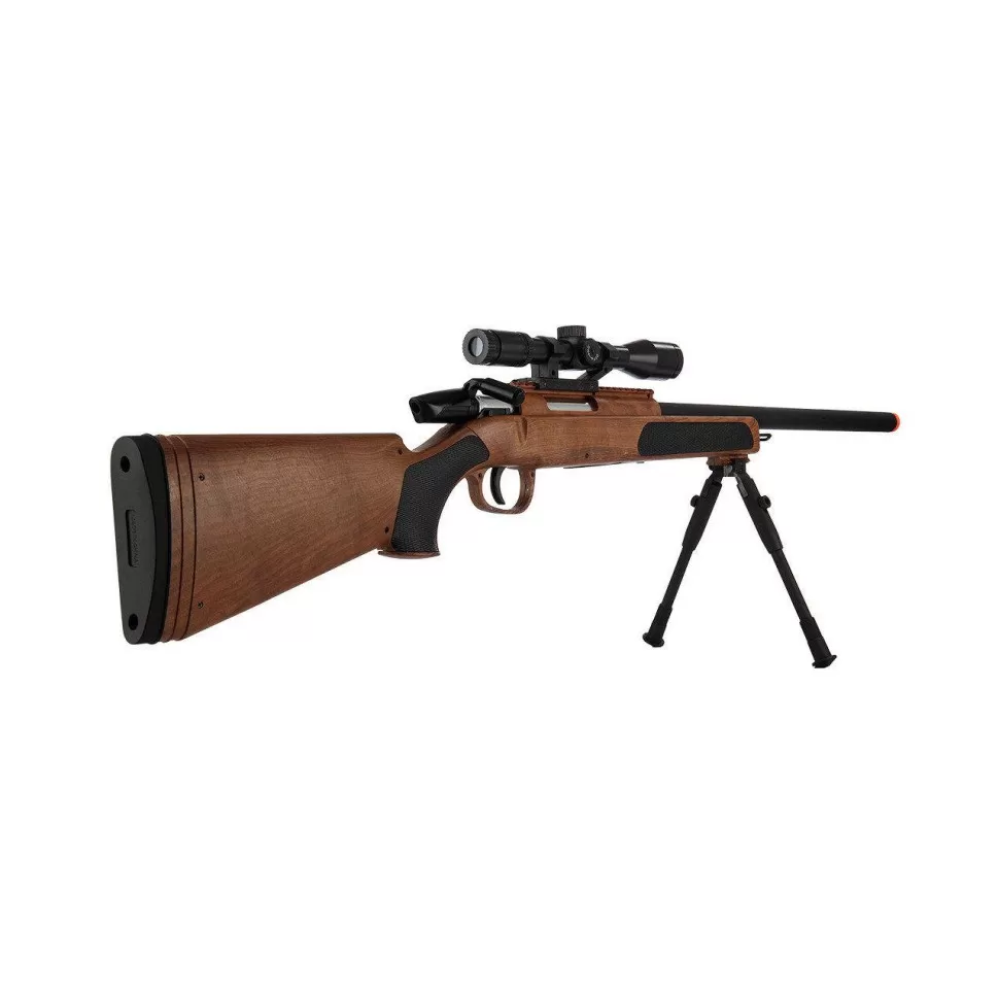 Дитяча іграшкова снайперська гвинтівка CYMA ZM51W з прицілом та лазером