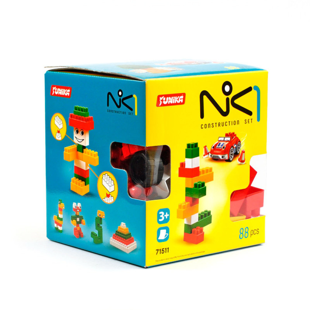 Конструктор детский "NIK-1" 71511, 88 крупных деталей