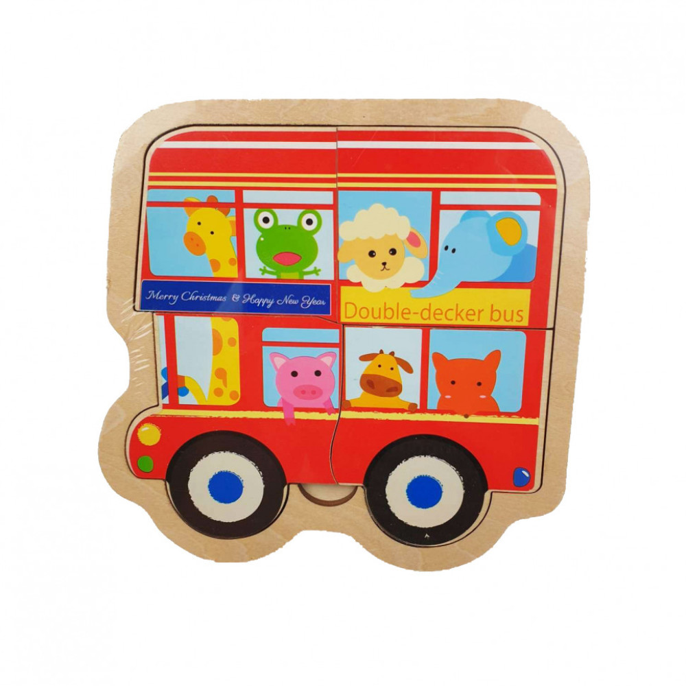 Дерев'яна іграшка Пазли MD 2283