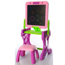 Дитячий мольберт на ніжках з поличкою YM881(Pink) рожевий