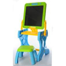 Дитячий мольберт на ніжках із поличкою YM882(Blue) синій