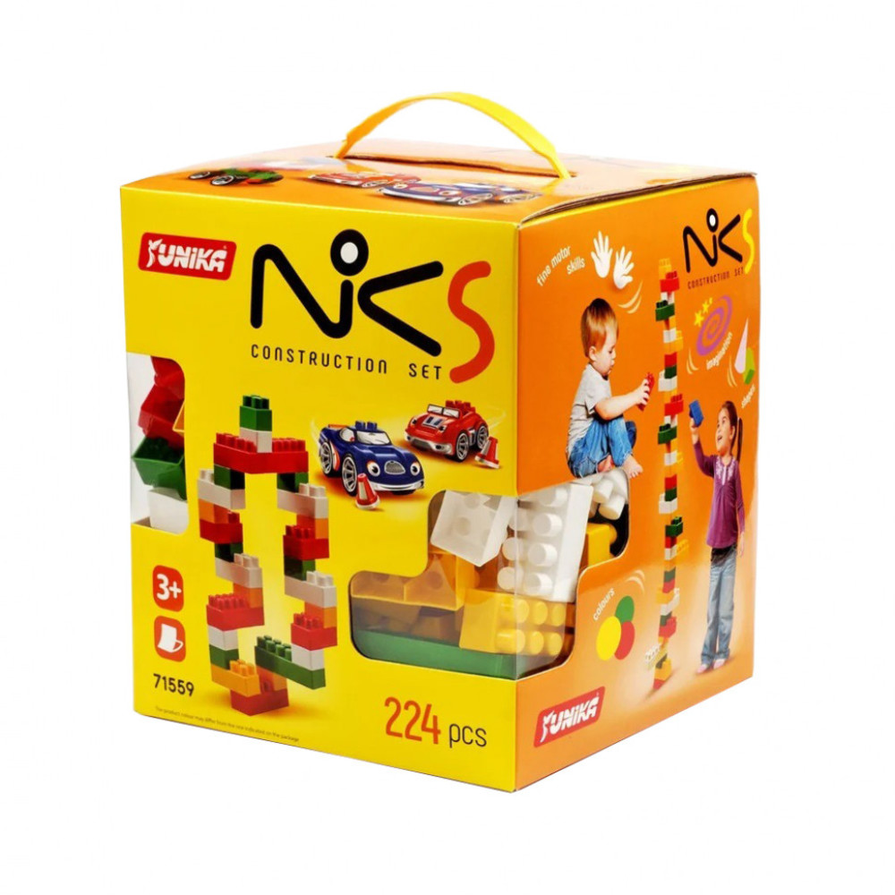 Дитячий конструктор із великими деталями "NIK-5" 71559, 224 деталі