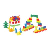 Дитячий конструктор з великими деталями "Майстер Блок" 1-028, 113 дет.