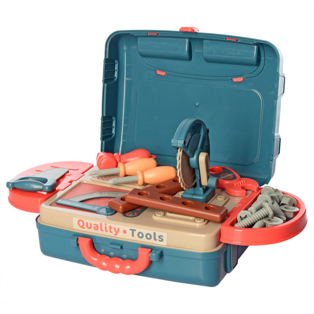 Игрушечный стол с инструментами 008-972 в чемодане