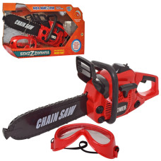 Іграшкова бензопила та захисна маска M 5527 з рухомою стрічкою